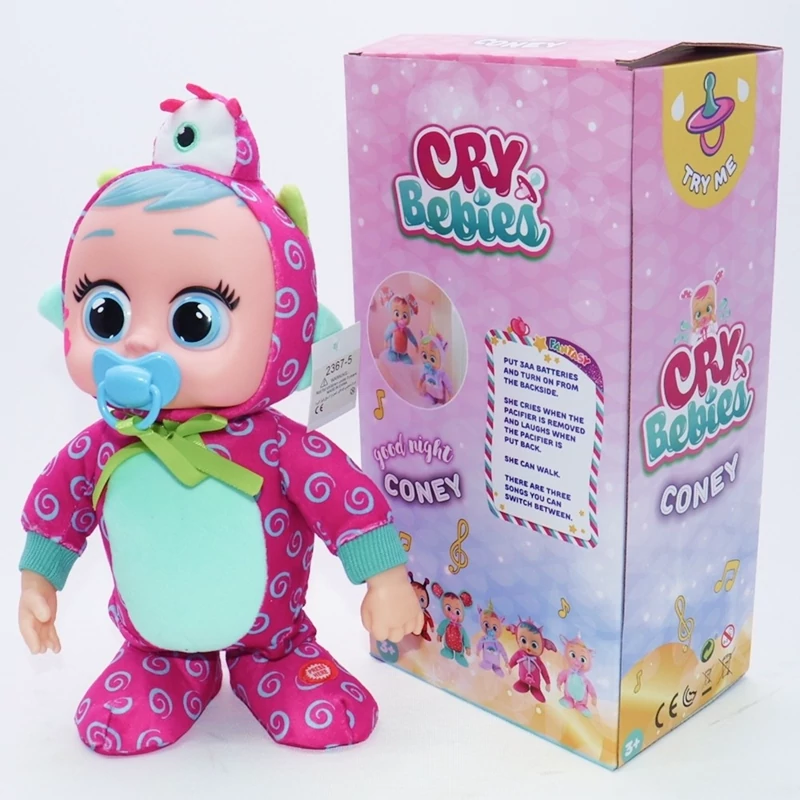 عروسک گریه کن و راه رونده کرای بیبی 30 سانتی مدل Cry Baby 1296