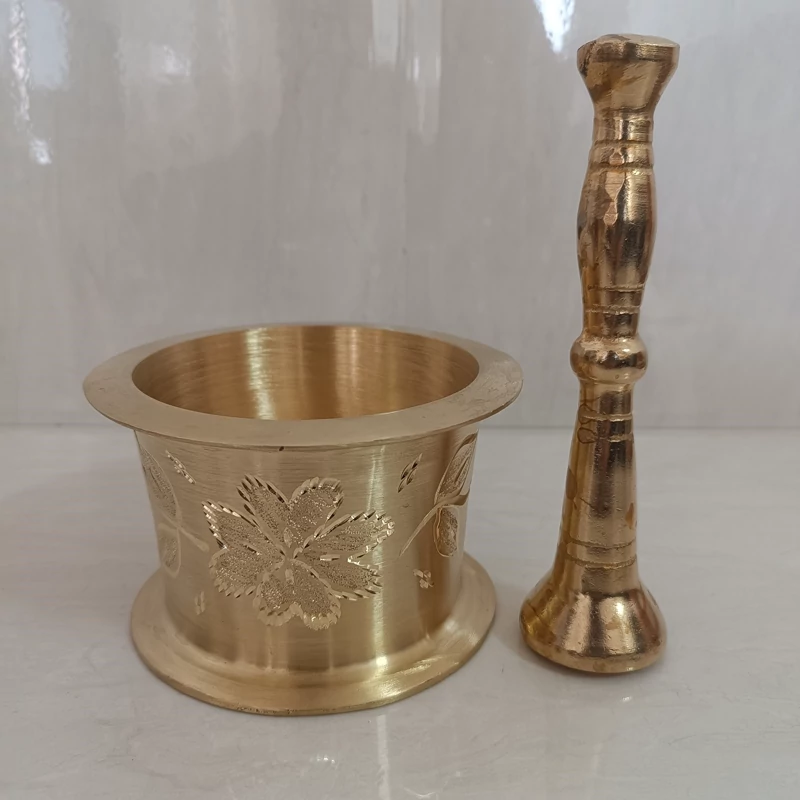 هاونگ برنجی متوسط طرح دار (هاون)مارک عرشی سایز 2