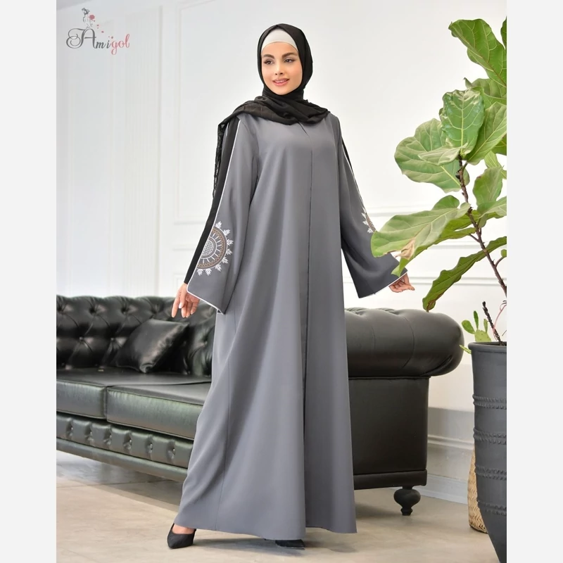 مانتو عبایی خورشید مجلسی در رنگبندی فری سایز تا 52