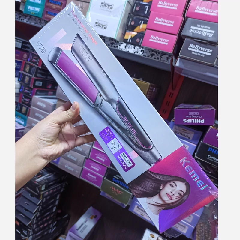  دستگاه دو کاره اتو مو و ویو برند  کیمی دو محصول در یک دستگاه کیفیت عالی و اورجینال مخصوص استفاده حرفه ای و سالن و خانگی