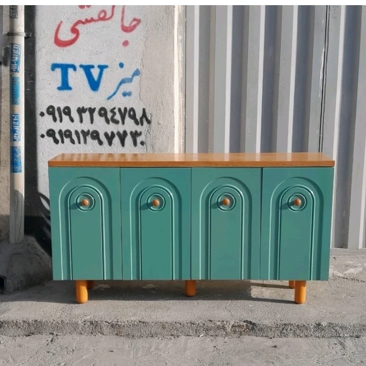 میزکنسول کلاسیک سبز پاستیلی 