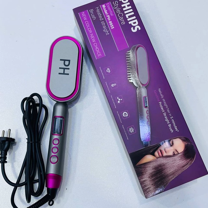 برس حرارتی حرفه ای فیلیپس هلندی فوق هوشمند صاف و لخت کردن موها فقط با یکبار کشیدن