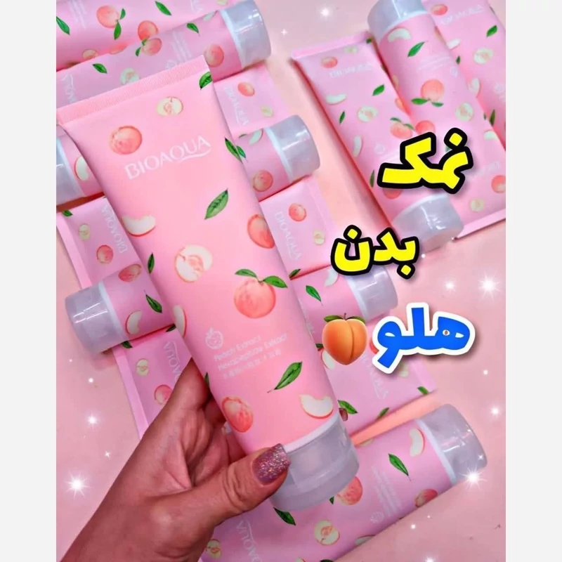 اسکراب و لایه بردار نمک هلو برند بیوآکوا اورجینال