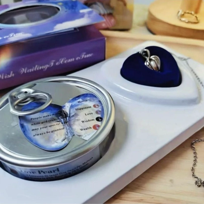 گردنبند مروارید عشق به همراه کنسرو صدف اصل