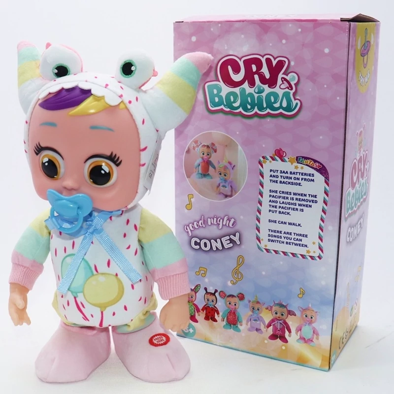 عروسک گریه کن و راه رونده کرای بیبی 30 سانتی مدل Cry Baby 1299