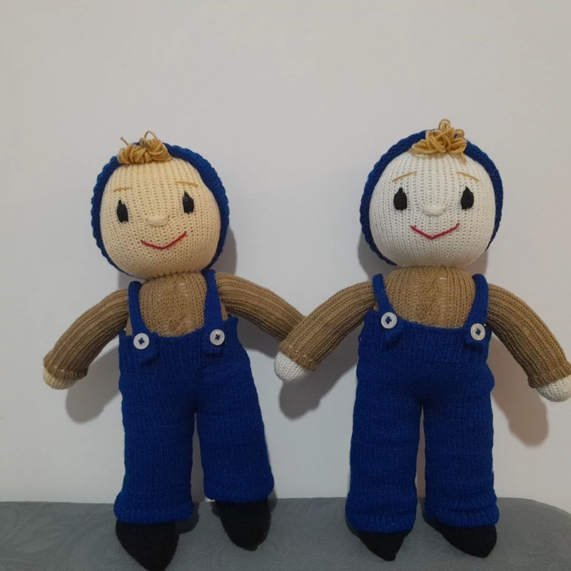 عروسک بافتنی کوچولو کاملا دستبافت قابل شستشو با ماشین لباسشویی
