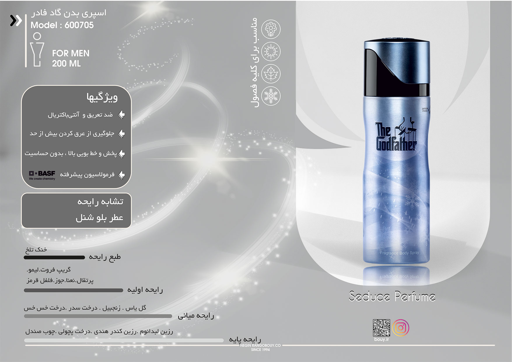 اسپری سدیوس THE GODFATHER POUR HOMME