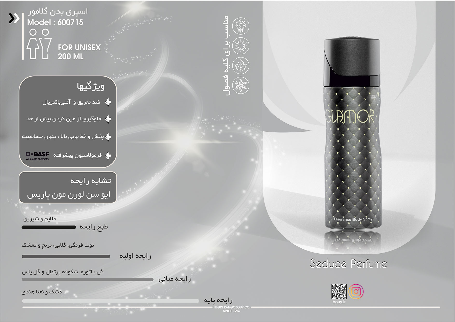 اسپری سدیوس GLAMOR