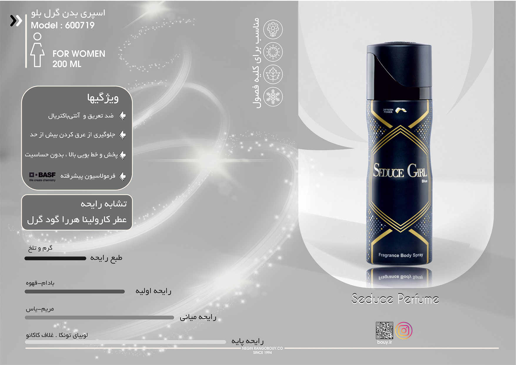 اسپری سدیوس SEDUCE GIRL Blue