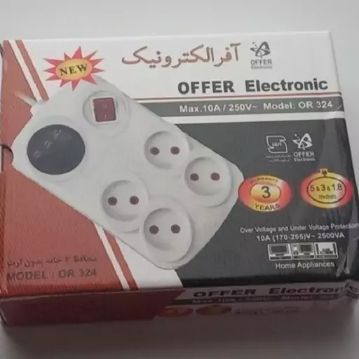 محافظ 4 خروجی کابل 5 متری صوتی تصویری آفر الکترونیک 