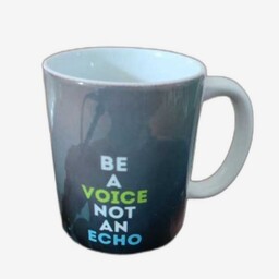 ماگ سرامیکی دسته دار طرح Be A Voice Not An Echo