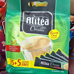 چای کرک علی تی AliTea مدلclassic 30pcs وارداتی با طعم ساده شیر چای