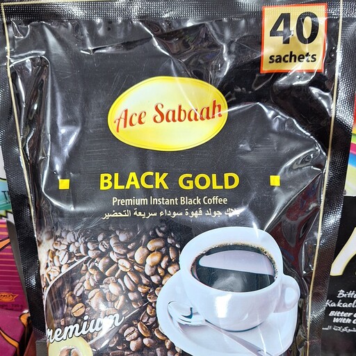 قهوه بلک گلد آیس صباح Ace sabaah درجه یک وارداتی 40 عددی