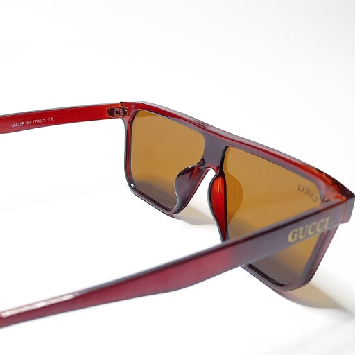 عینک آفتابی برند گوچی ، عدسی استاندارد uv400 ، طرح چوب