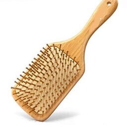 برس مو چوبی از جنس بامبو با نوک گرد
