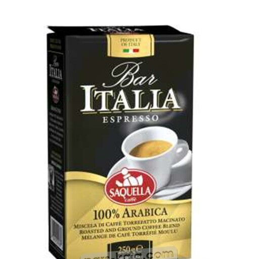 قهوه ایتالیا اسپرسو 250 گرم پاکت 100 درصد عربیکا Italia

