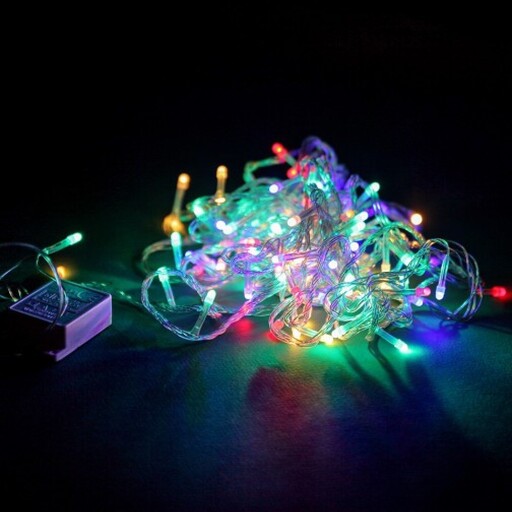ریسه سوزنی مولتی 10 متری LED هفت رنگ تزئینی ریموت دار 8 حالته

