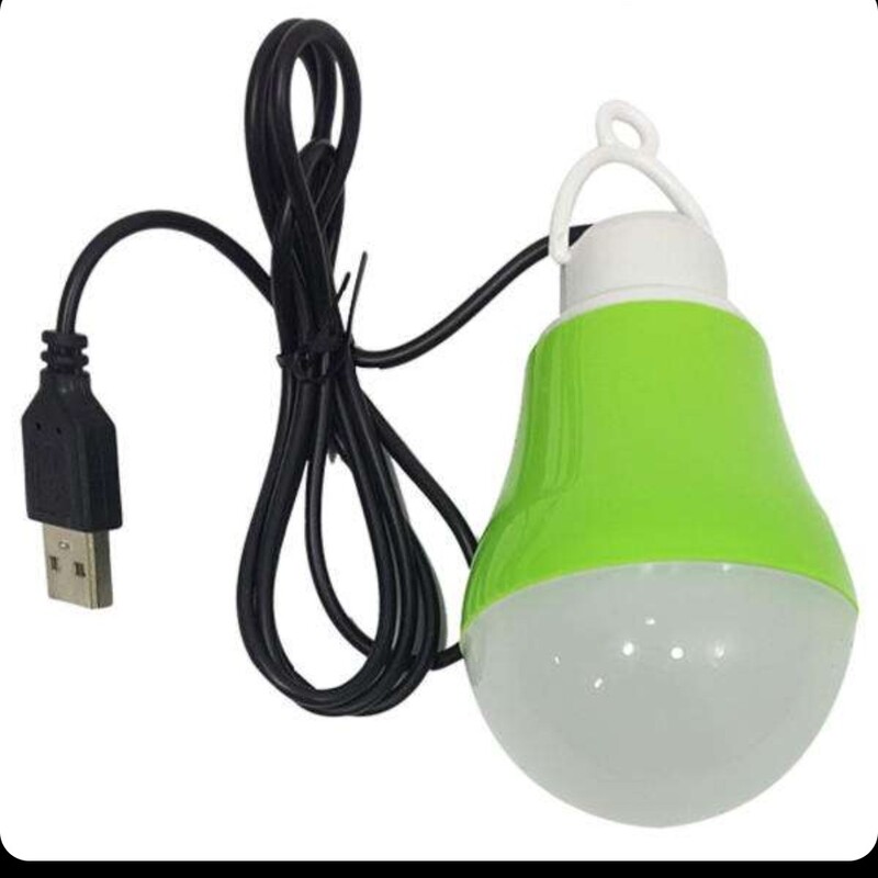 لامپ LED کمپینگ با پورت USB لامپ سیار سیم دار پر نور حبابی