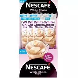 قهوه فوری با شکلات سفید بسته 24 عددی موکا نسکافه Nescafe mocha