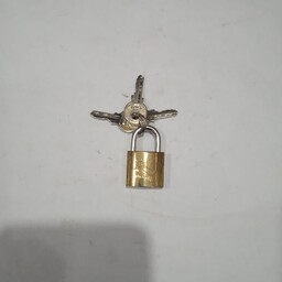قفل آویز سایز 20 طلایی 3 کلید