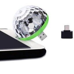 لامپ رقص نور USB با یک عدد OTG رقص نور یو اس بی ، لامپ یو اس بی رقص نور   رقص نور ال ای دی ، رقص نور موبایلی 