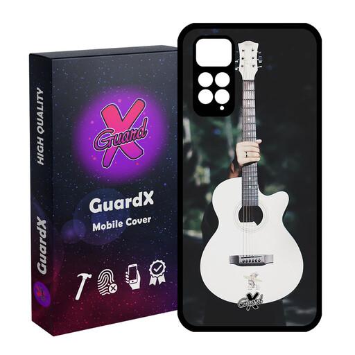کاور گارد ایکس طرح گیتار مدل Glass10263 مناسب برای گوشی موبایل شیائومی Redmi Note 11S/ Note 11 4G