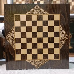 شطرنج چوب راش طرح برگ 3