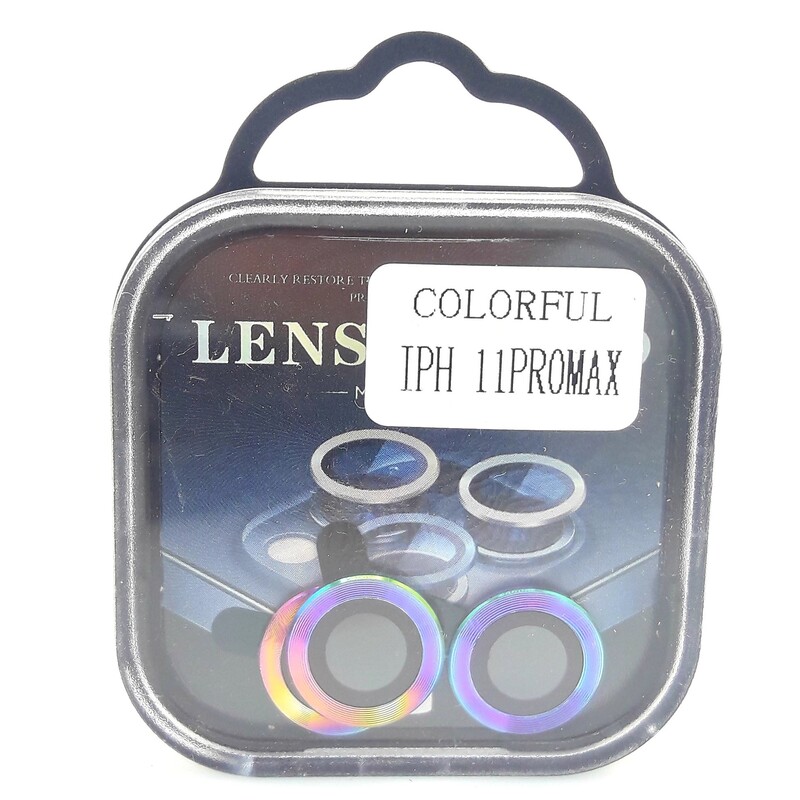 محافظ لنز دوربین فلزی رینگی آیفون 11پرومکس هفت رنگ