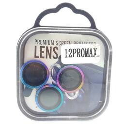 محافظ لنز دوربین فلزی رینگی آیفون12پرومکس هفت رنگ