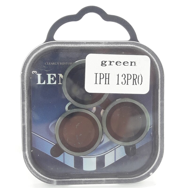 محافظ لنز دوربین فلزی رینگی آیفون13پرو رنگ سبز