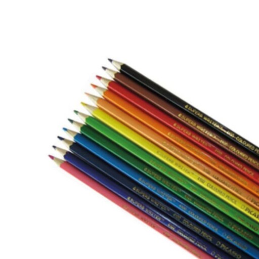 مداد رنگی 12رنگ پیکاسو طرح تک شاخ  مداد رنگی پیکاسو  مداد رنگی 