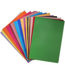 کاغذ رنگی  یک بسته 10عددی کاغذ رنگی آچهار 