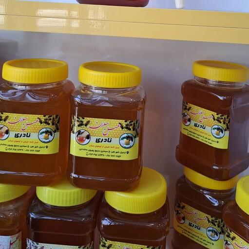 عسل صددرصد طبیعی گون ساکاروز زیر 5درصد5کیلویی خرید مستقیم از زنبوردار