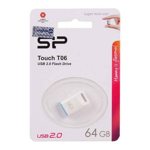 فلش مموری سیلیکون پاور مدل تی 06 با ظرفیت 64 گیگابایت ا Touch T06 USB 2.0 Flash 