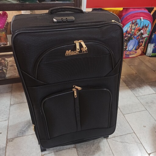 چمدان مسافرتی سایز 1 بزرگ ترین سایزبرند ماک چرخ دار قفل دار کیفیت عالی 