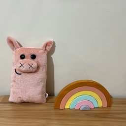 کوسن عروسکی خوک دستساز رامُن(حدودا32 سانت)