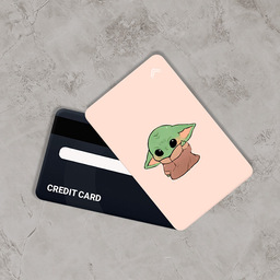 استیکر کارت بانکی طرح بیبی یودا (Baby Yoda) کد CAA838-K