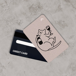 استیکر کارت بانکی طرح گربه و کارتونی کد CAA709-K