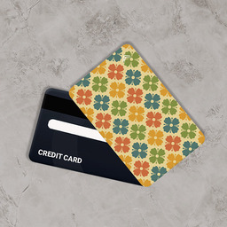 استیکر کارت بانکی طرح گلدار زنانه کد CAA743-K