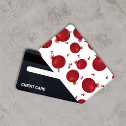 استیکر کارت بانکی طرح میوه انار (Pomegranate) کد CAA610-K