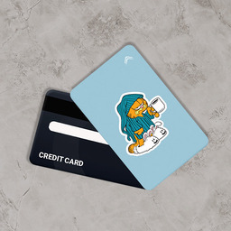 استیکر کارت بانکی طرح گربه و کارتونی کد CAA161-K