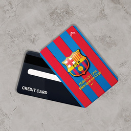 استیکر کارت بانکی طرح پرچم تیم بارسلونا(FC Barcelona) کد CAA13-K