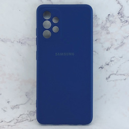 کاور سیلیکونی رنگی مدل TPN مناسب برای گوشی موبایل سامسونگ Galaxy A32 4G - سرمه ای