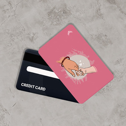 استیکر کارت بانکی طرح مادر و فرزند کد CAA673-K