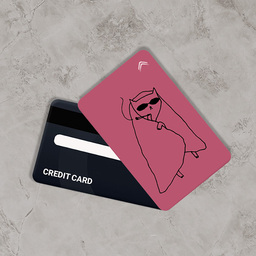 استیکر کارت بانکی طرح گربه و کارتونی کد CAA509-K