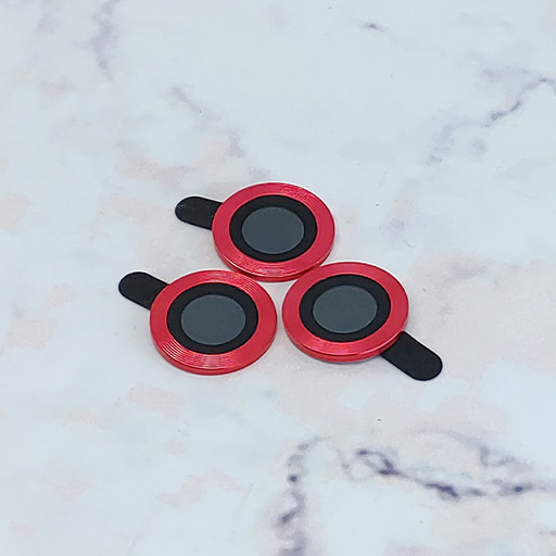 محافظ لنز دوربین مدل رینگی فلزی مناسب برای گوشی موبایل Iphone 11 Pro Max - قرمز