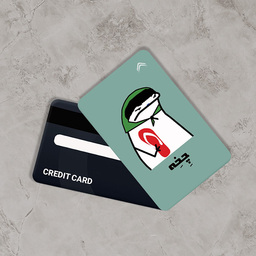 استیکر کارت بانکی طرح استیکر میقولی کد CAA296-K