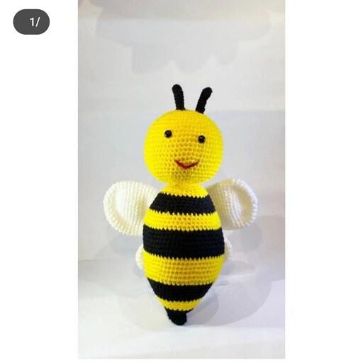 عروسک بافتنی زنبور 