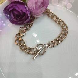 دستبند زنجیر با حلقه زیبا کار جدید بازار مناسب برای خانم های شیک پوش 