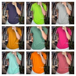 تیشرت مردانه نخ پنبه طراحی ساده و شیک در 12 رنگ بندی جذاب